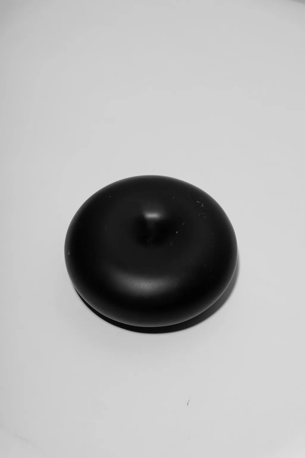 Black stone torus ashtray by MORFA